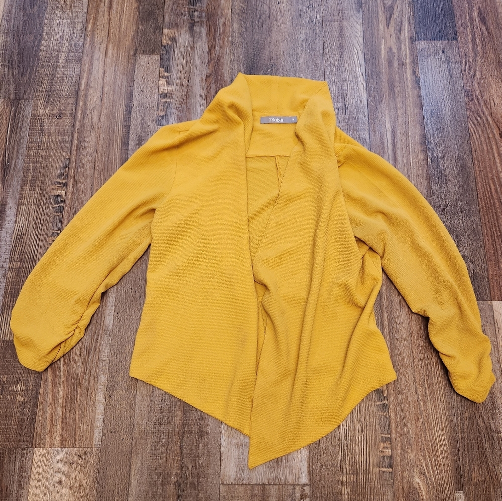 2Sable Open Front Cardigan